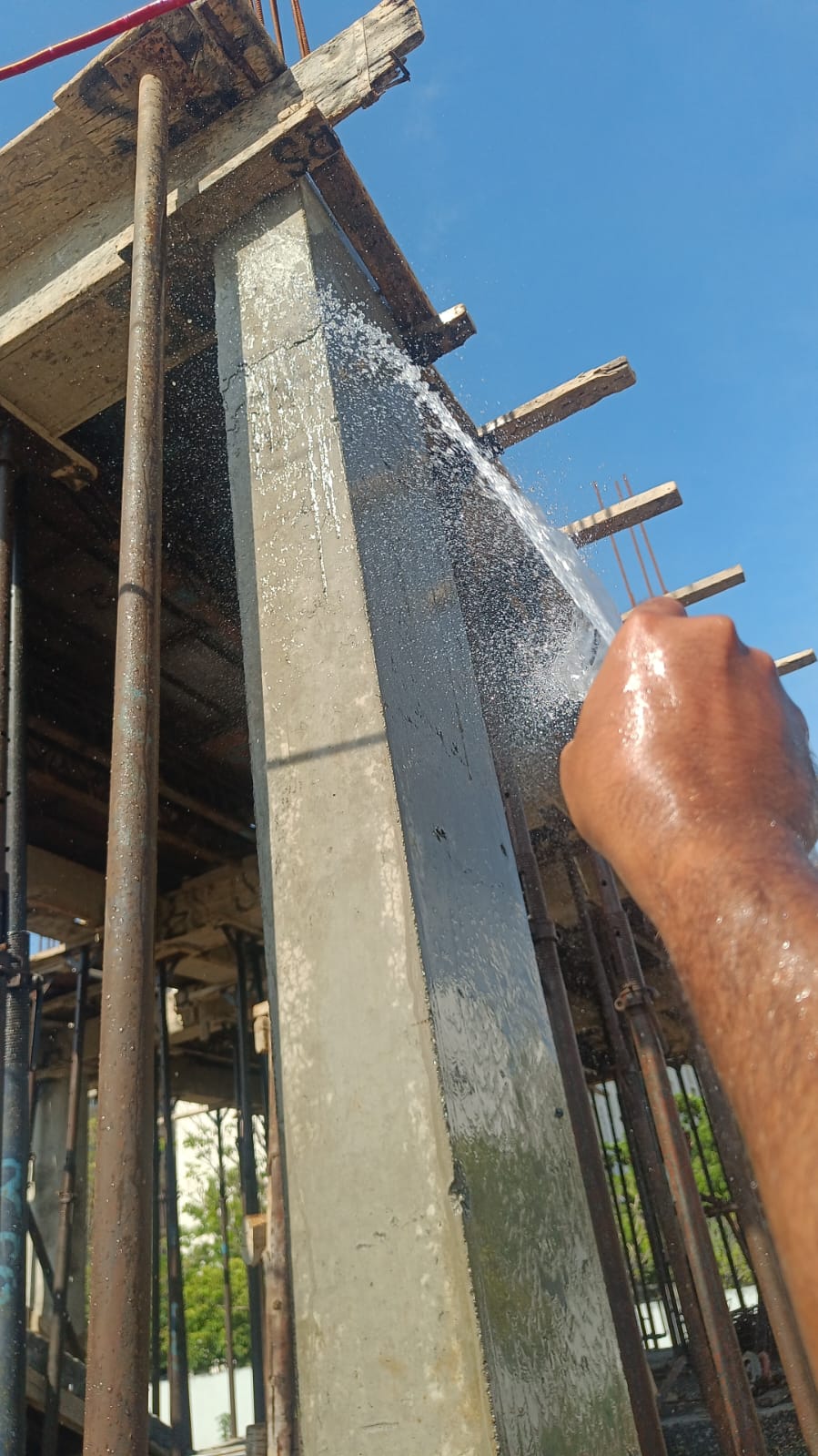 Pillar Concrete Casting